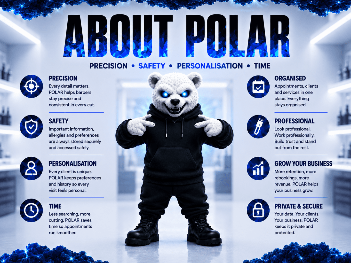 About POLAR — precision, safety, personalisation, time